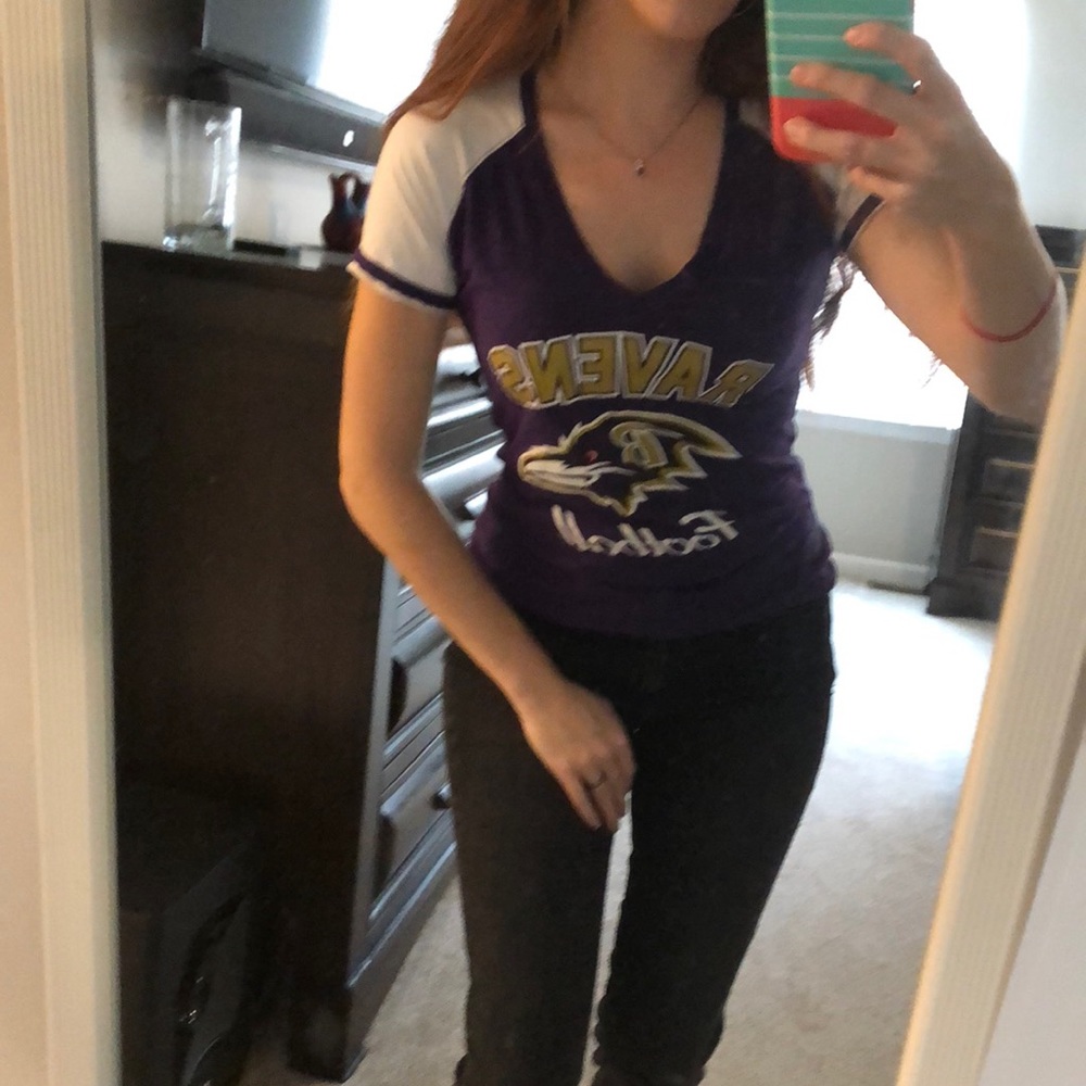 Women's Ravens Football Tee